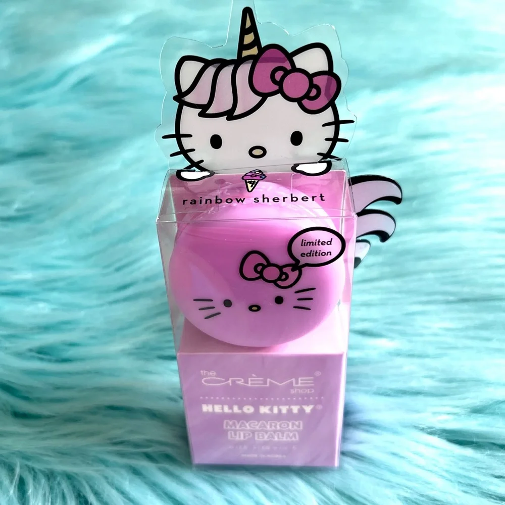 Crème Shop X Sanrio Rainbow Sherbet Hello Kitty Lip Balm Limited Edition - Picture 5 of 6